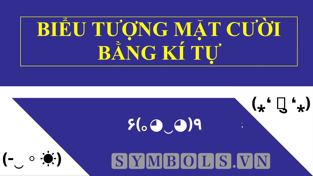 Bieu Tuong Mat Cuoi Bang Ki Tu