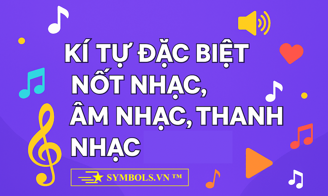 Kí Tự Nốt Nhạc, Âm Nhạc, Ký Hiệu Thanh Nhạc