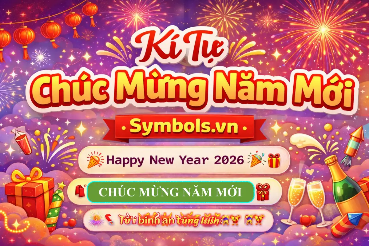 Kí Tự Đặc Biệt Chúc Mừng Năm Mới