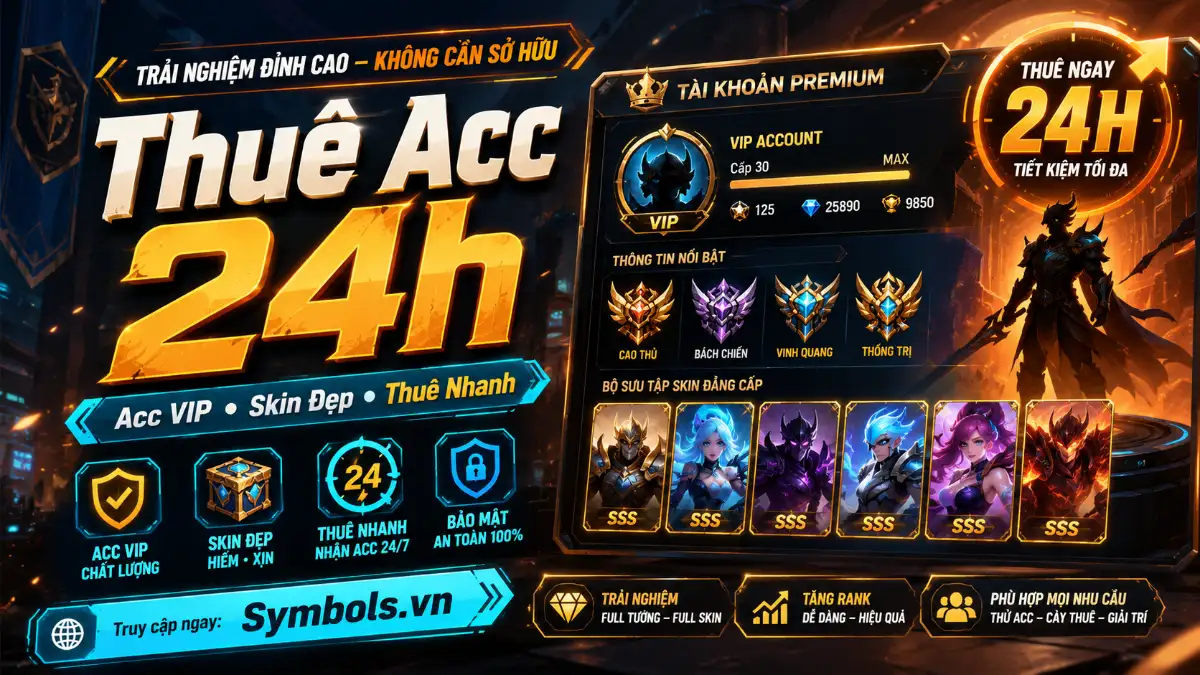 Thuê Acc 24h