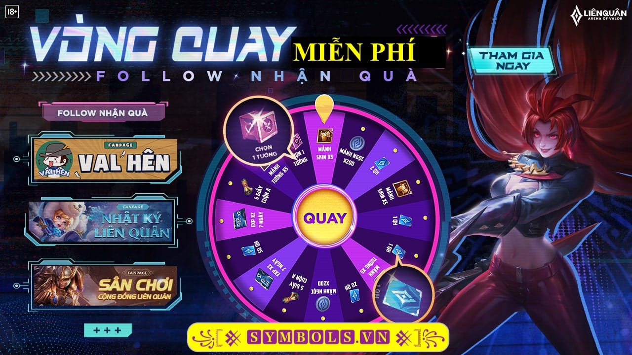 Vòng Quay Liên Quân Miễn Phí