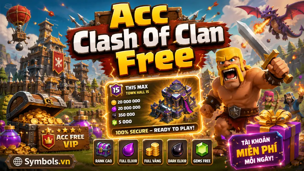 Acc Clash Of Clan Free