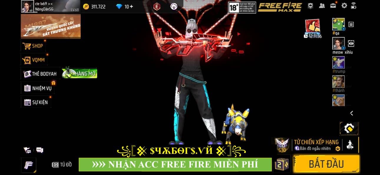 Acc FF Miễn Phí 100%