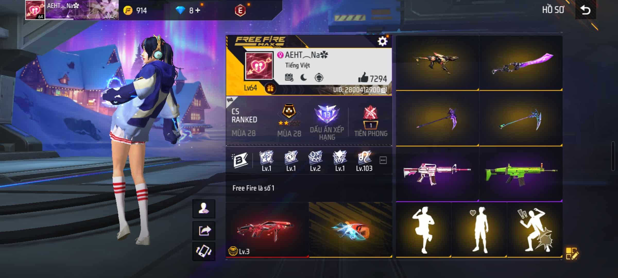 Acc Free Fire miễn phí UY TÍN