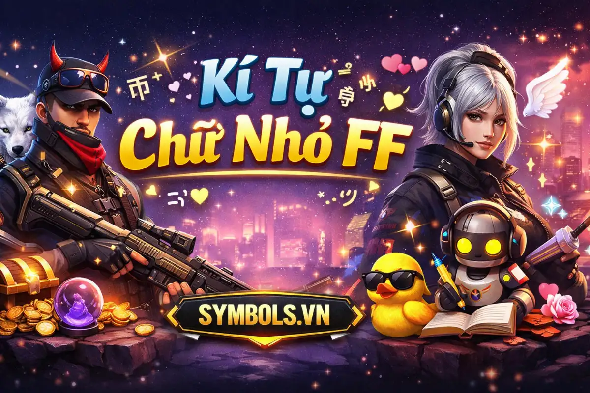 Kí Tự Đặc Biệt FF Chữ Nhỏ