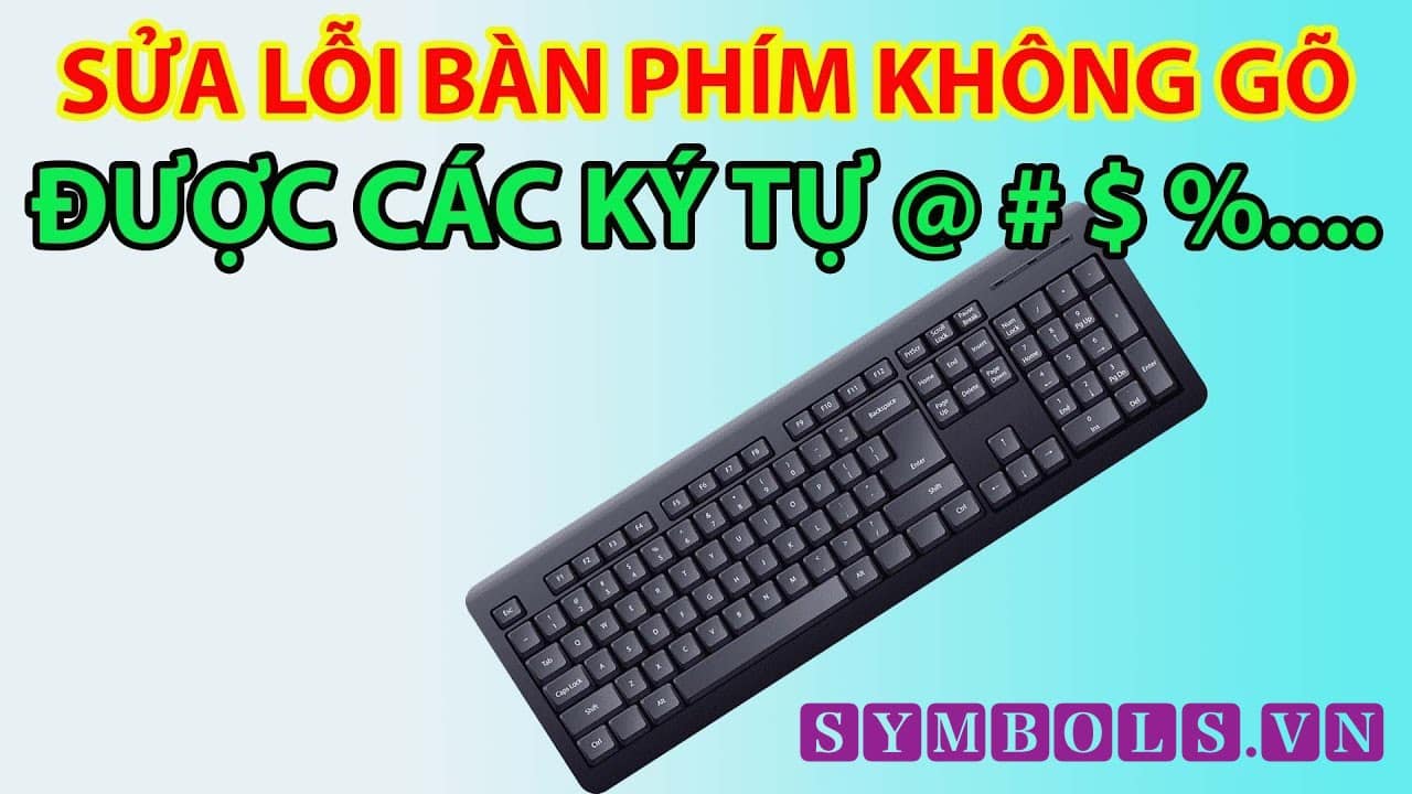 Không gõ được ký tự _ * của dãy phím số trên Window, Macbook