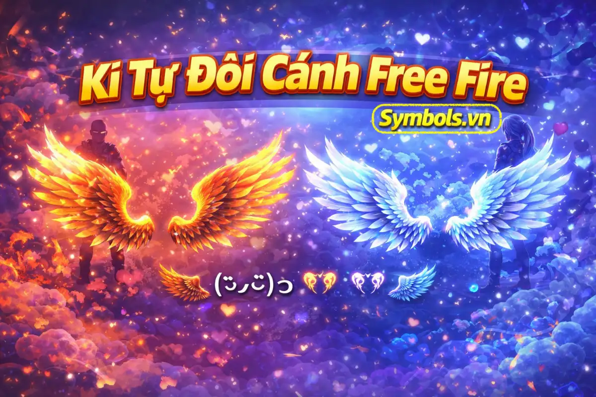 Kí Tự Đặc Biệt Hình Đôi Cánh Free Fire