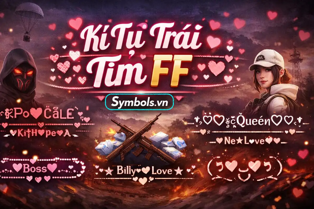 Kí Tự Trái Tim FF