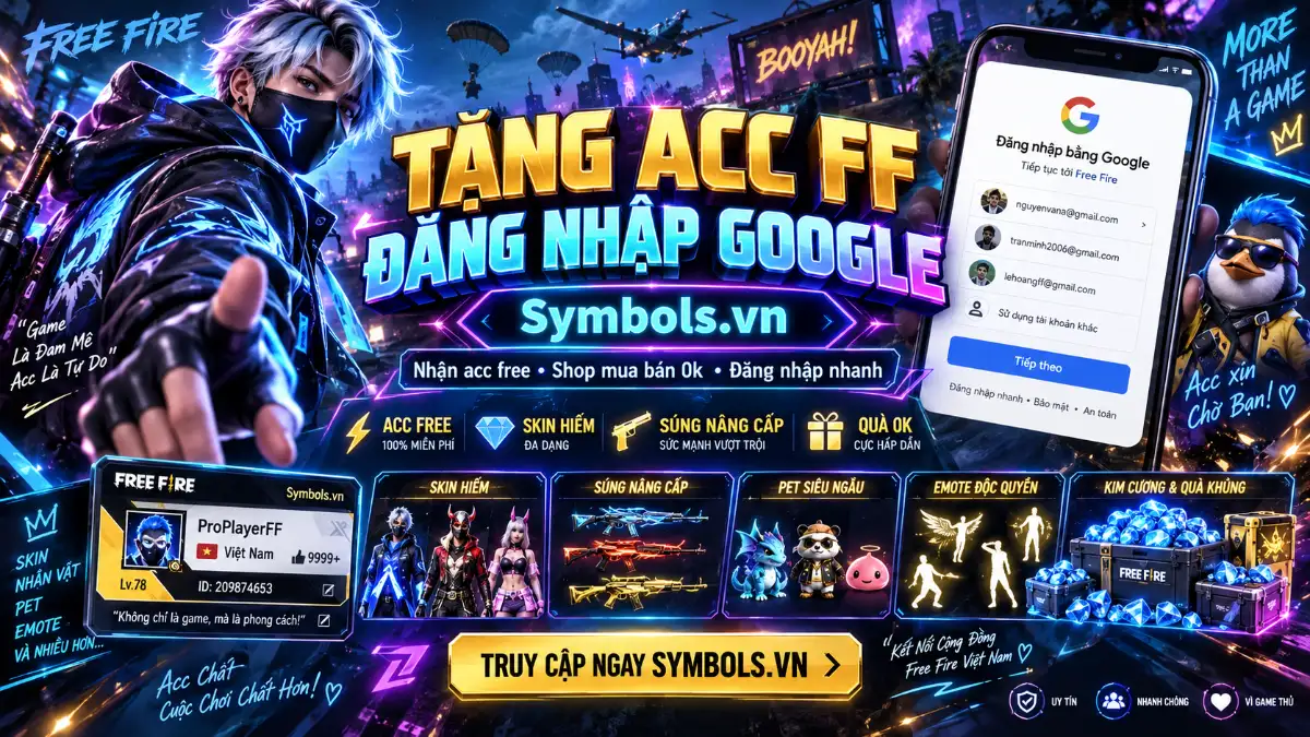 Acc FF Đăng Nhập Google