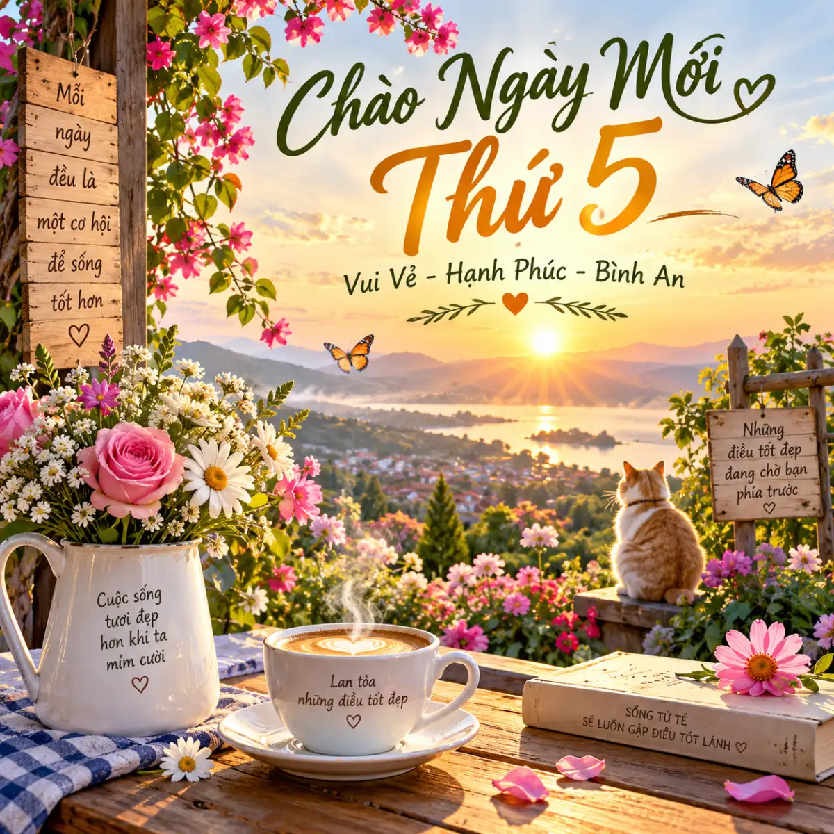 Ảnh chào ngày mới thứ 5 đẹp