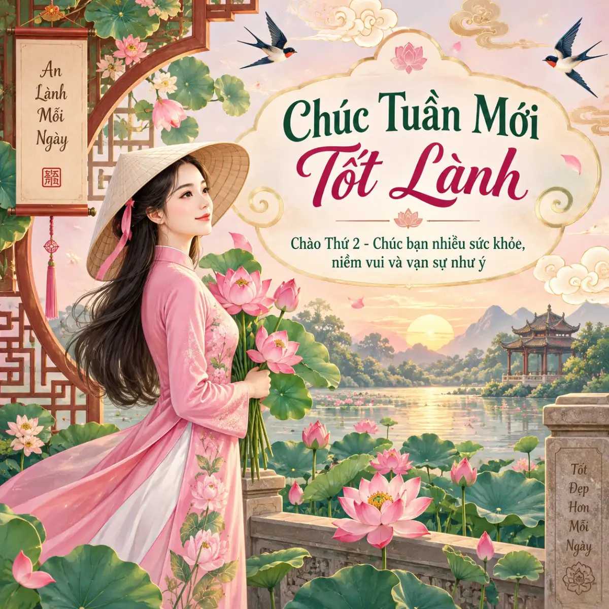 Hình Chúc Thứ 2 Tuần Mới Tốt Lành