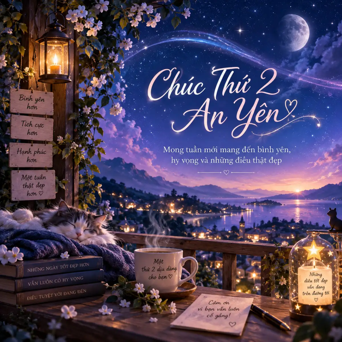 Hình ảnh chúc thứ 2 đầu tuần an yên