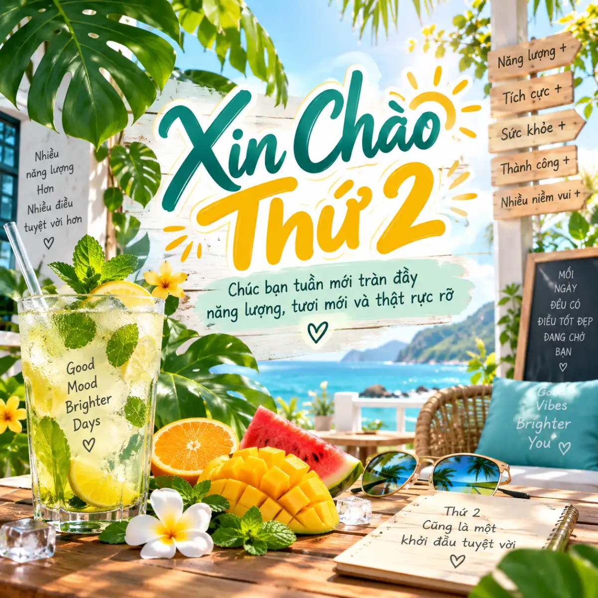 Hình ảnh chúc thứ 2 đẹp