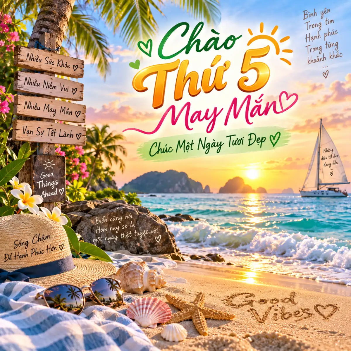 Hình chúc thứ 5 may mắn