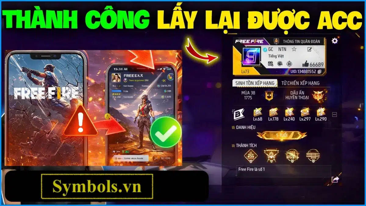 Lấy Lại Nick FF Bằng ID