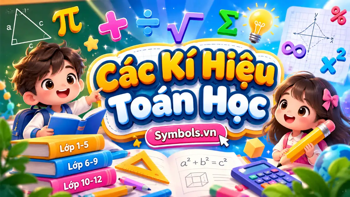 Các kí hiệu toán học