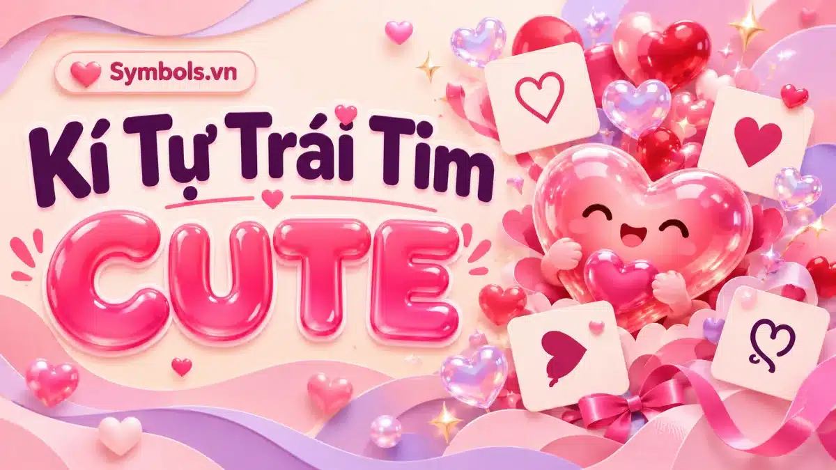 Kí Tự Đặc Biệt Trái Tim