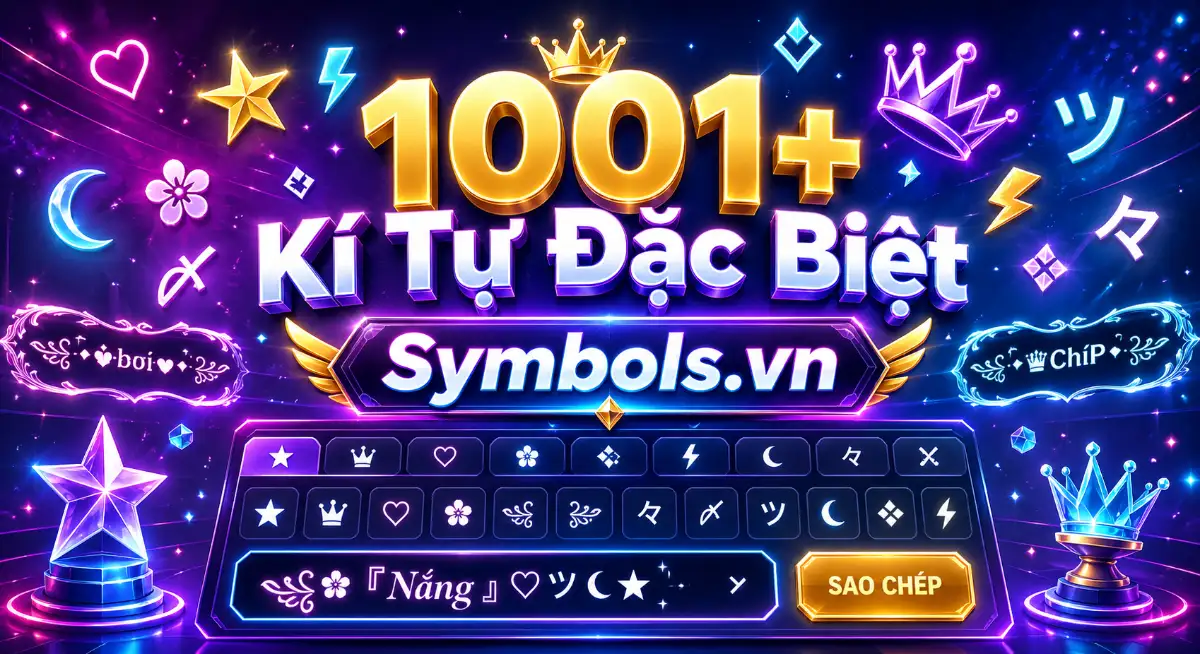 Kí Tự Đặc Biệt