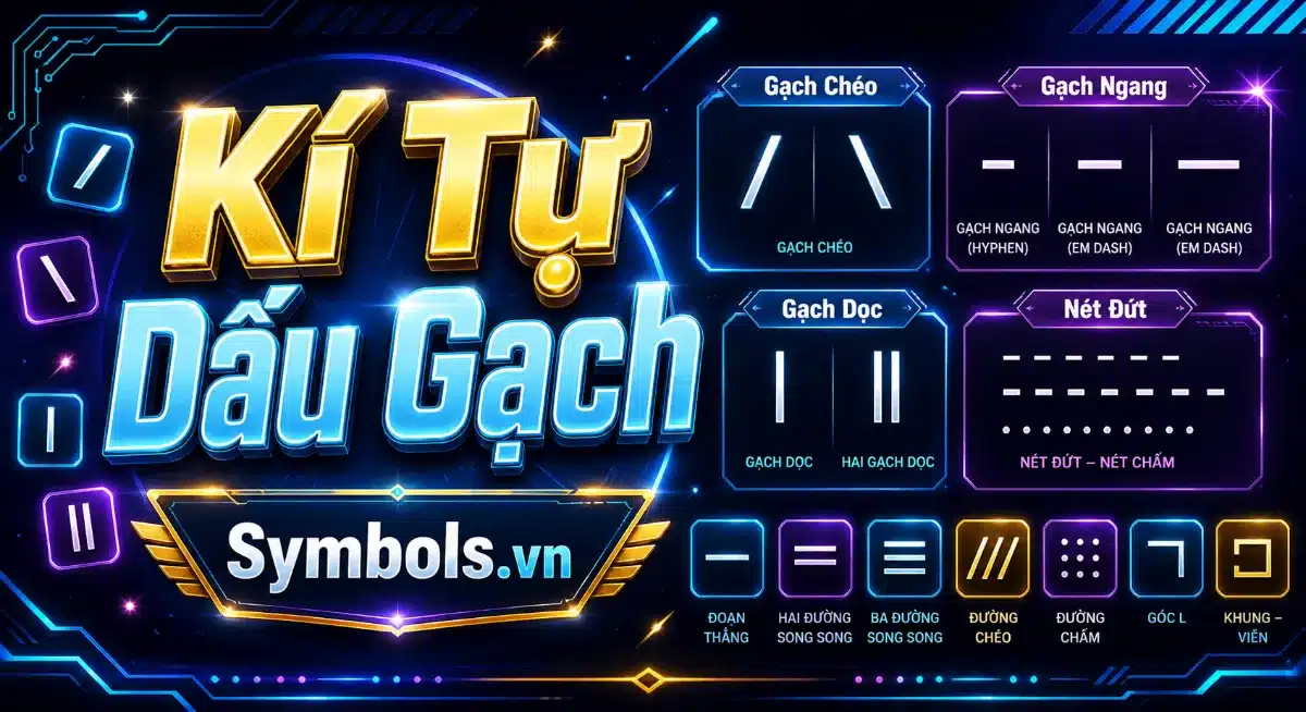 Kí Tự Gạch Chéo