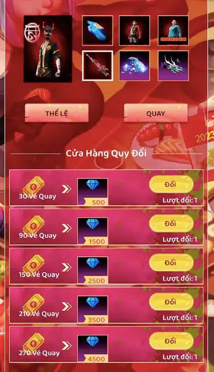 Shop Quy Đổi Vàng FF