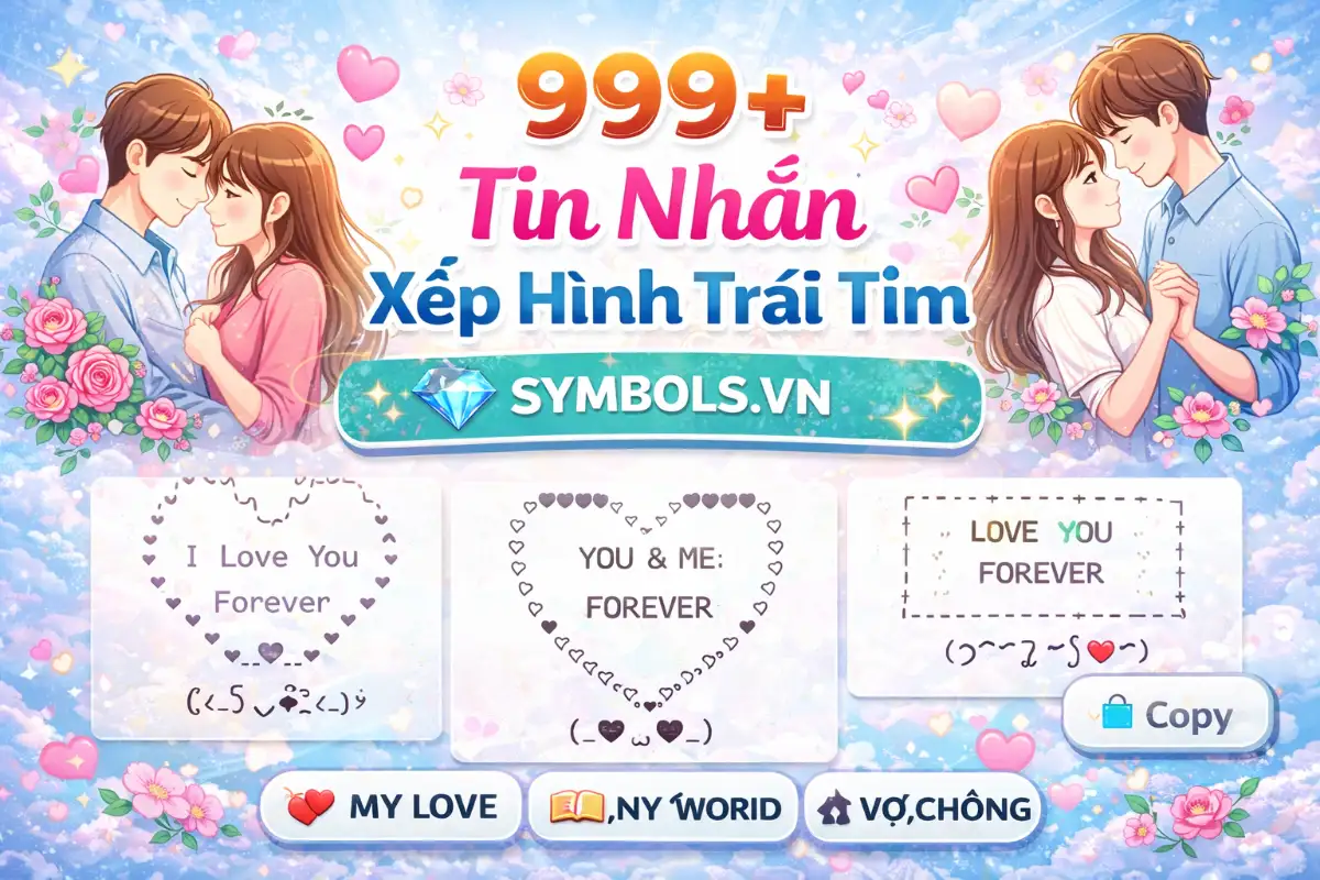 Tin Nhắn Xếp Hình Trái Tim