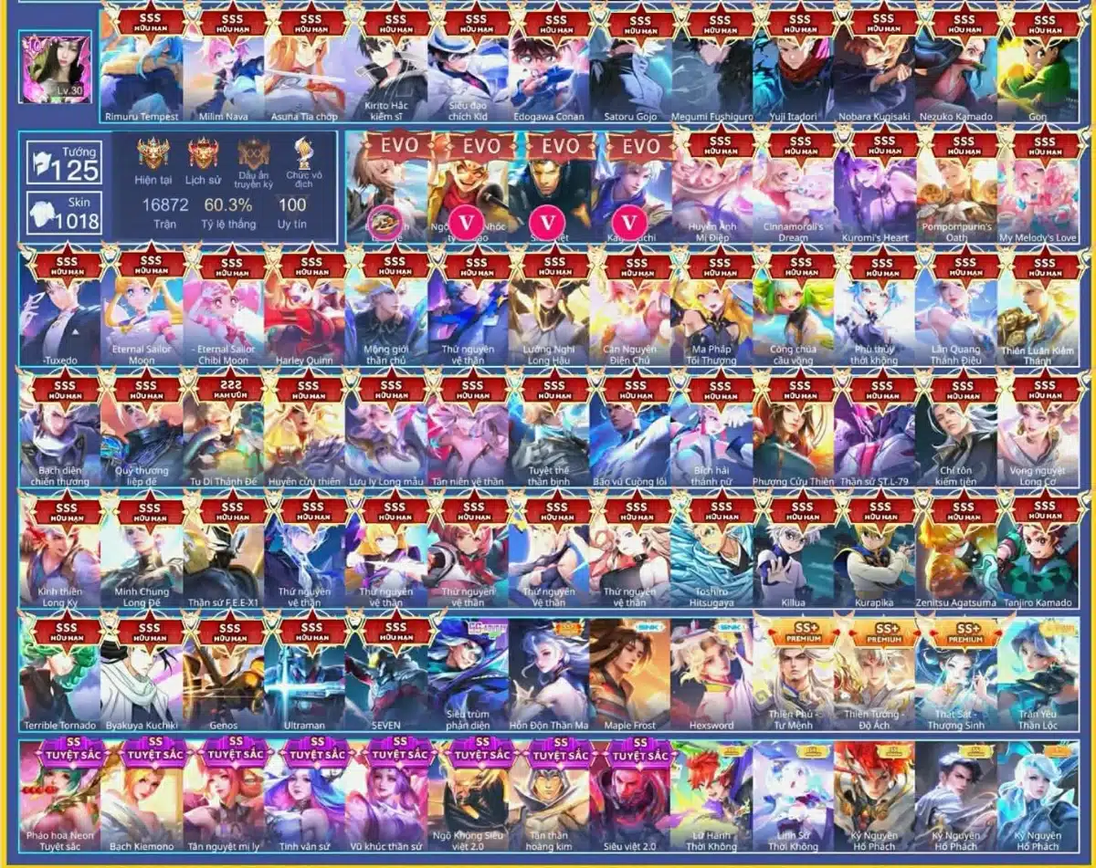 Acc Liên Quân Miễn Phí Đăng Nhập Bằng Garena