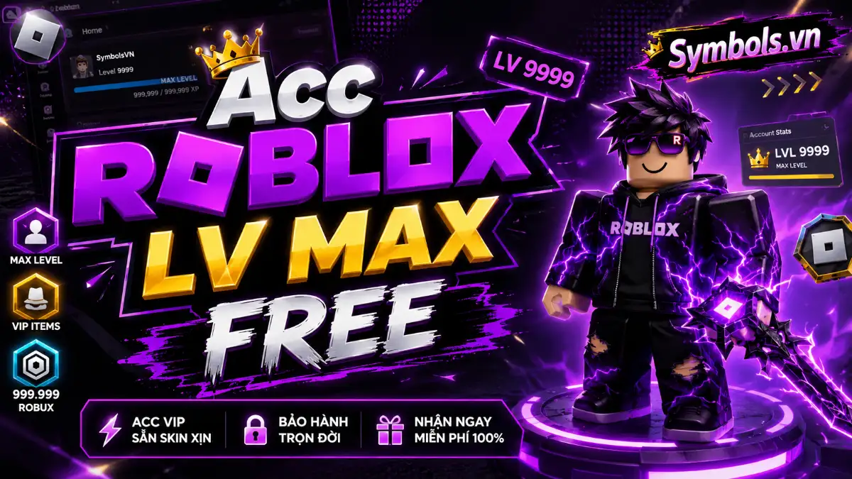 Acc Roblox LV Max