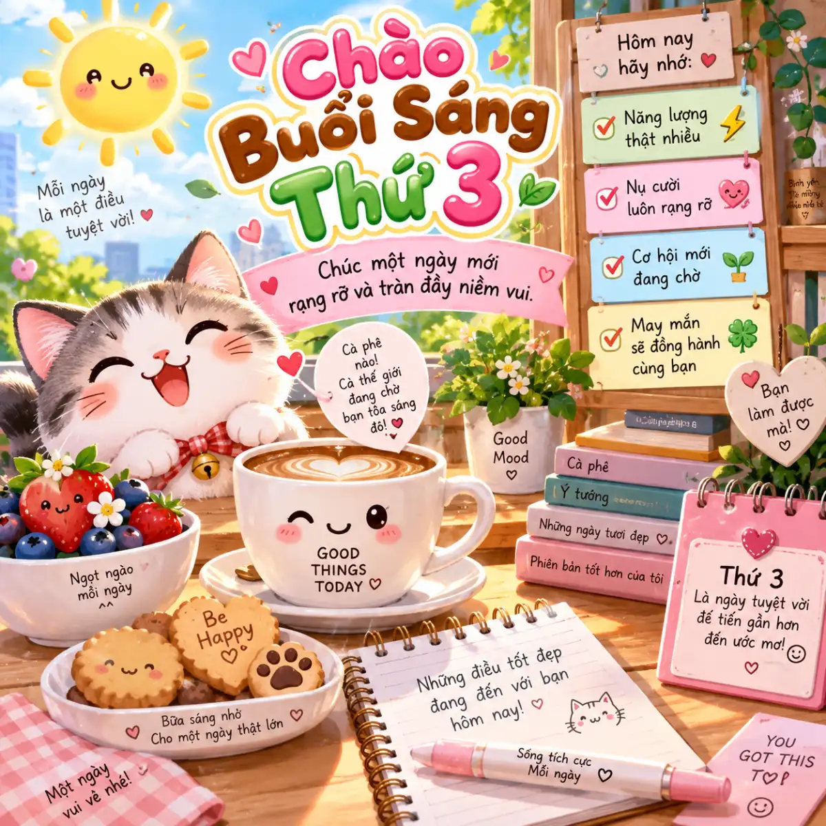 Ảnh chào buổi sáng thứ 3