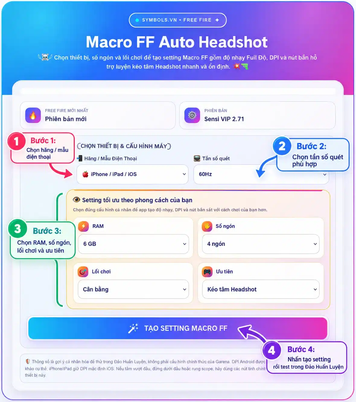 Cách Dùng App Macro FF Cho Android & iOS
