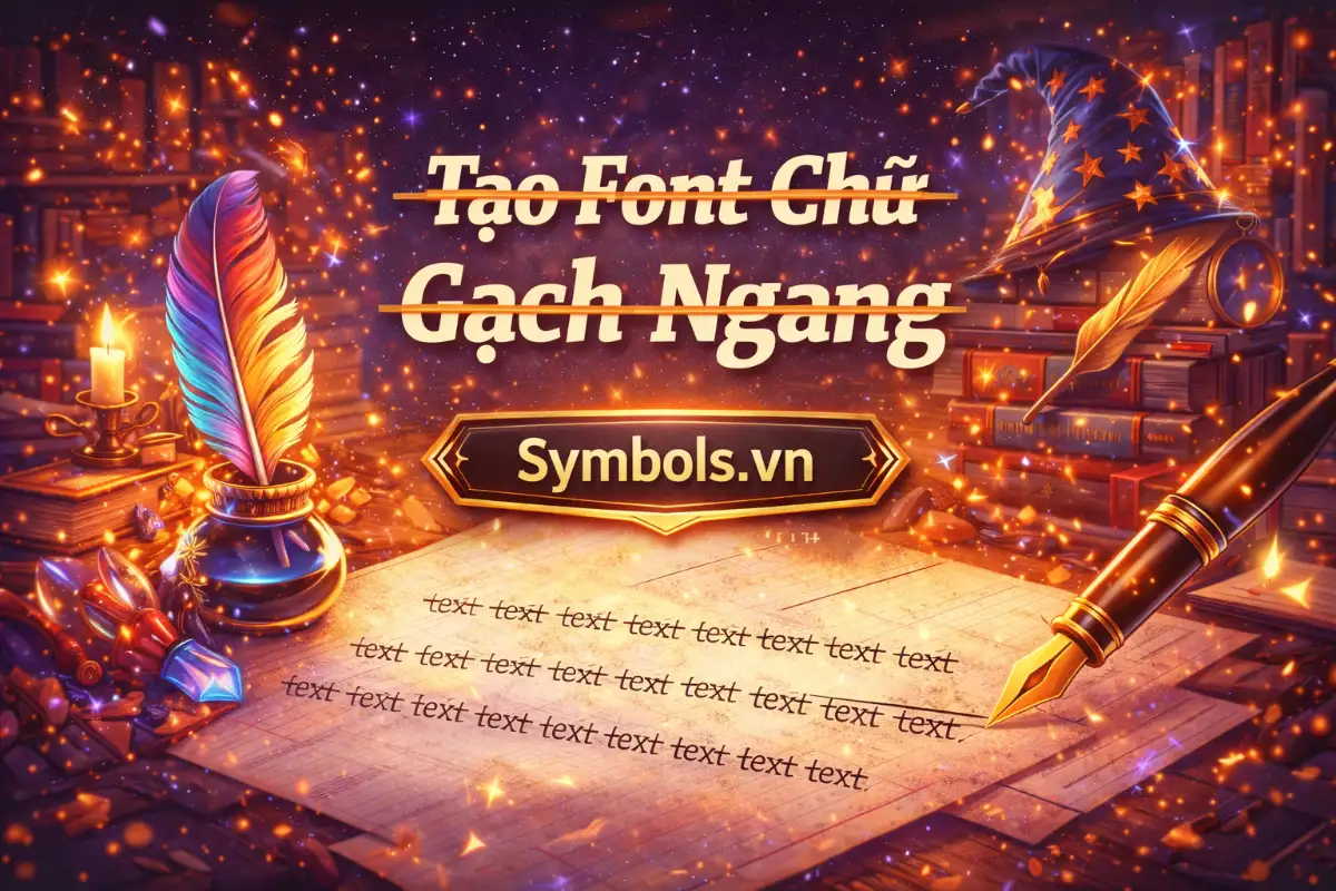 Chữ Gạch Ngang