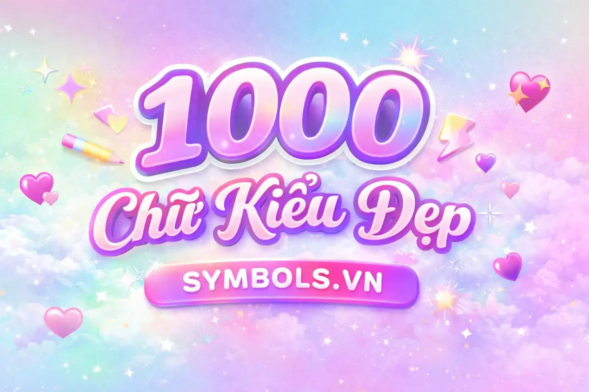 Chữ Kiểu Đẹp