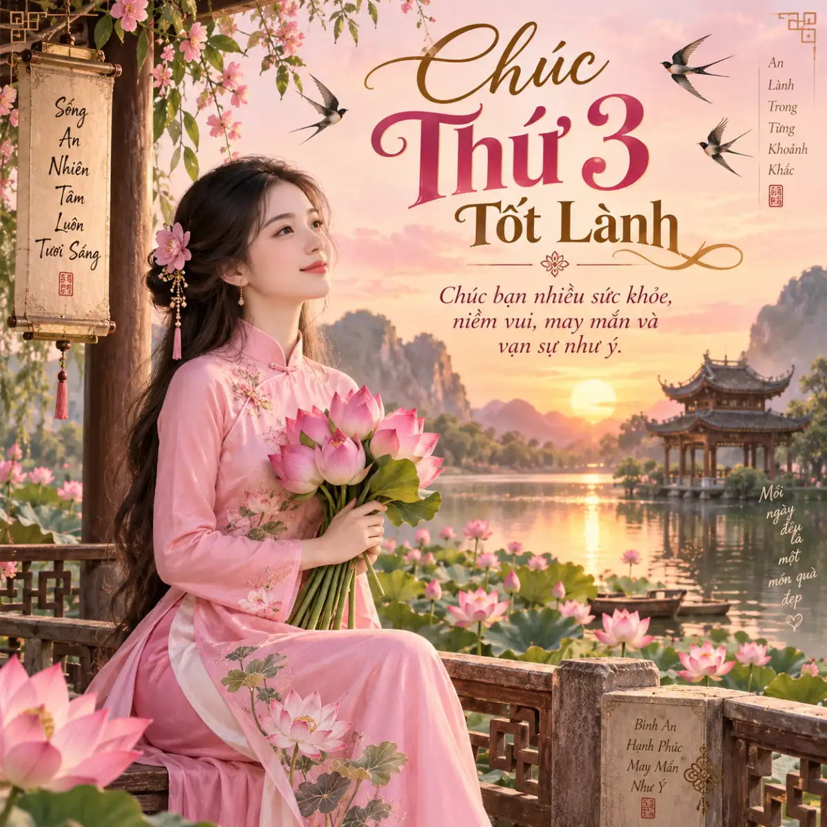 Hình ảnh chúc ngày mới thứ 3 tốt lành