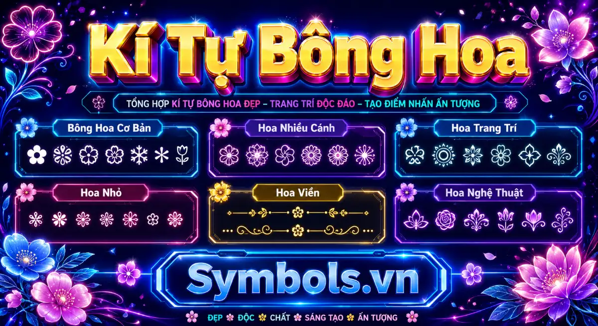 Kí Tự Bông Hoa
