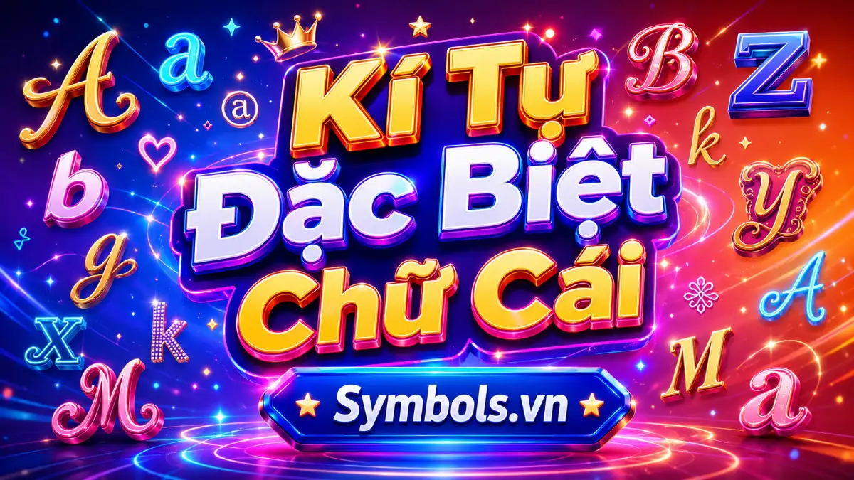 Kí Tự Đặc Biệt Chữ Cái
