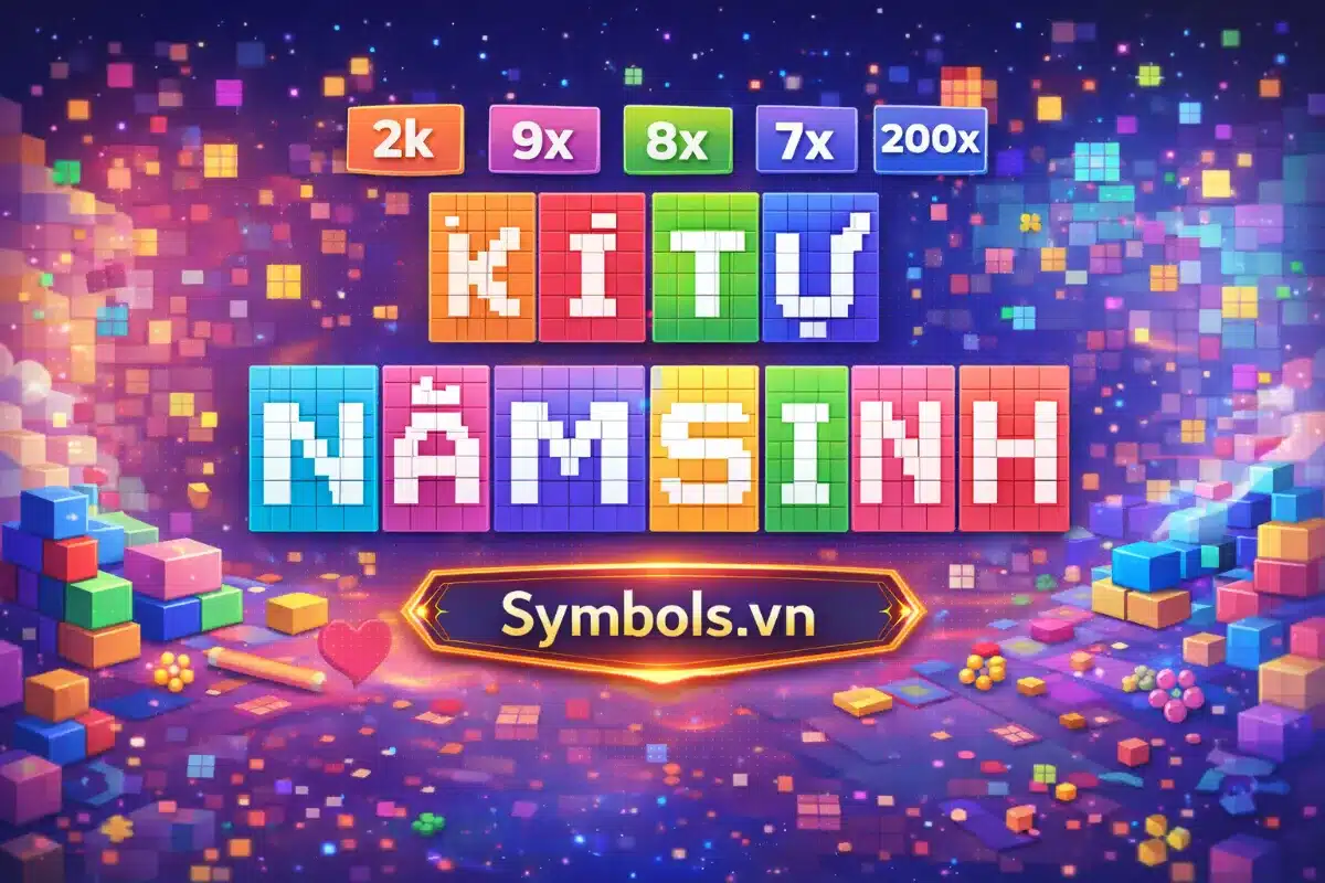 Kí Tự Đặc Biệt Năm Sinh