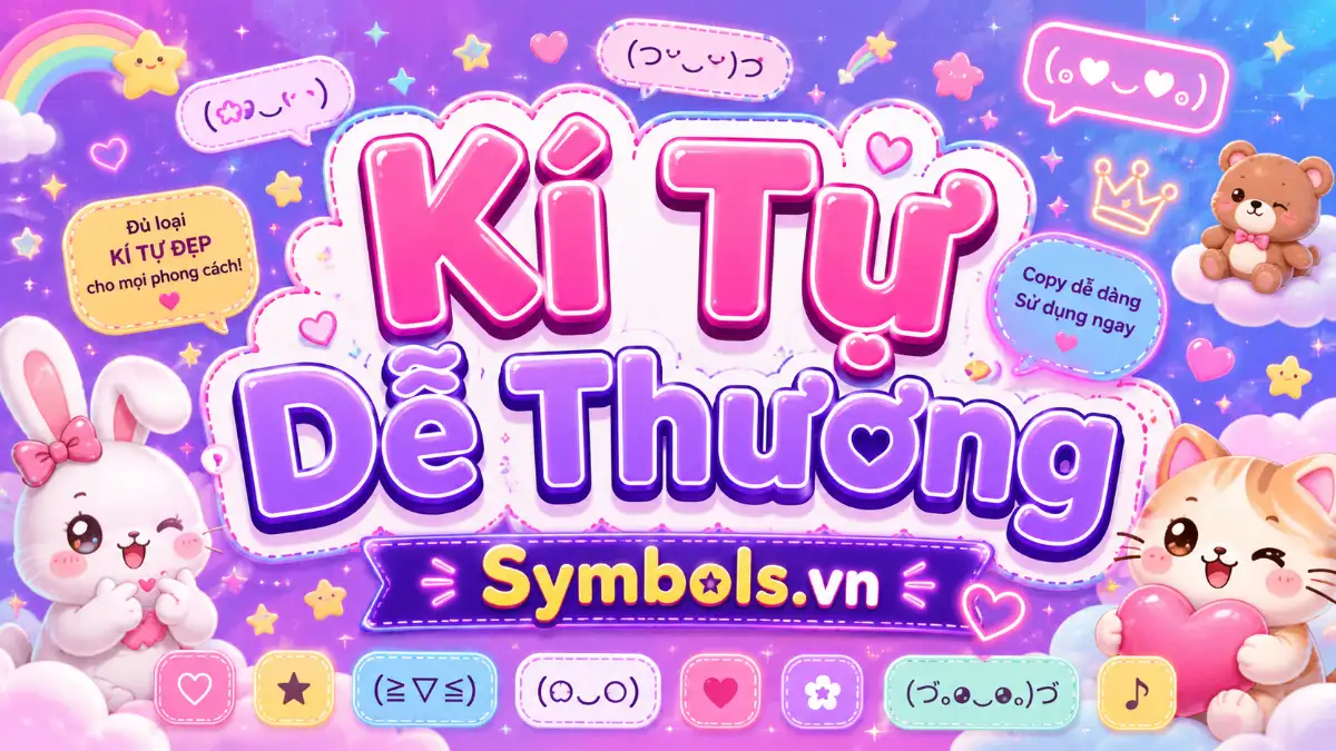 Kí Tự Dễ Thương
