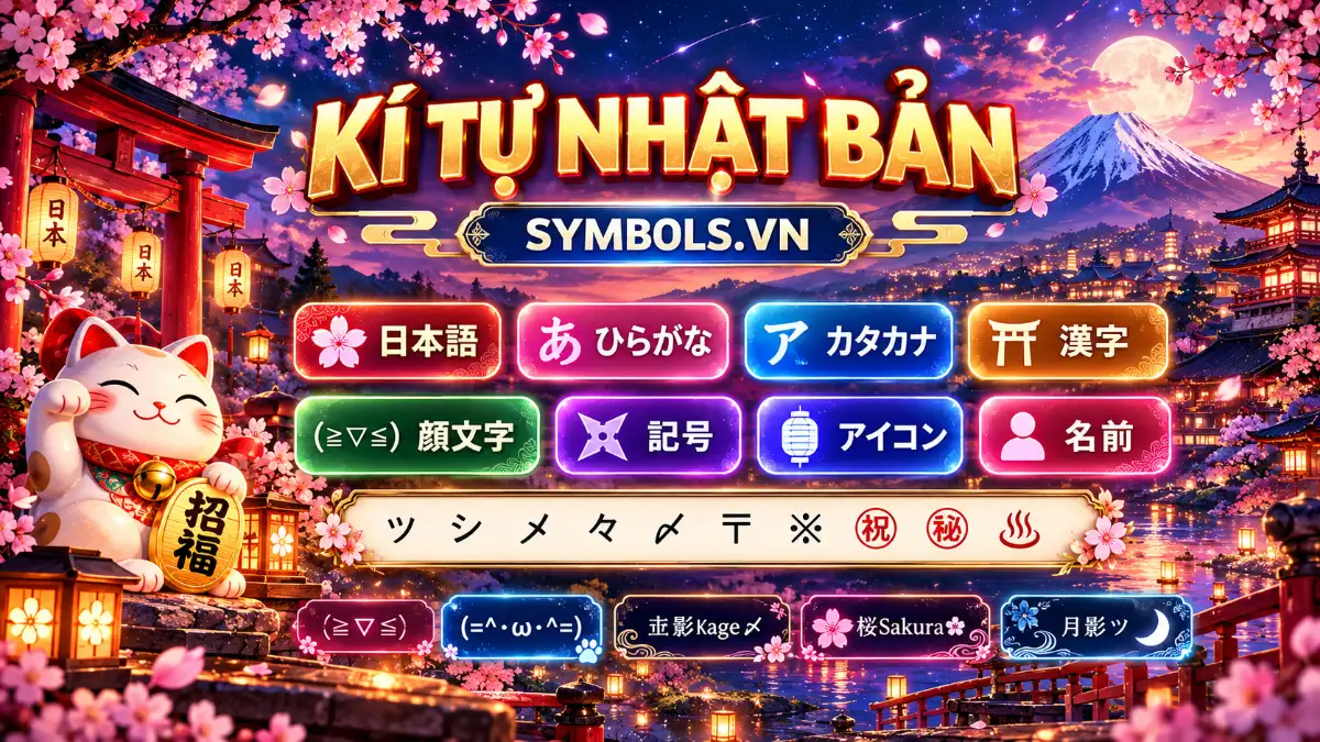 Kí Tự Nhật Bản