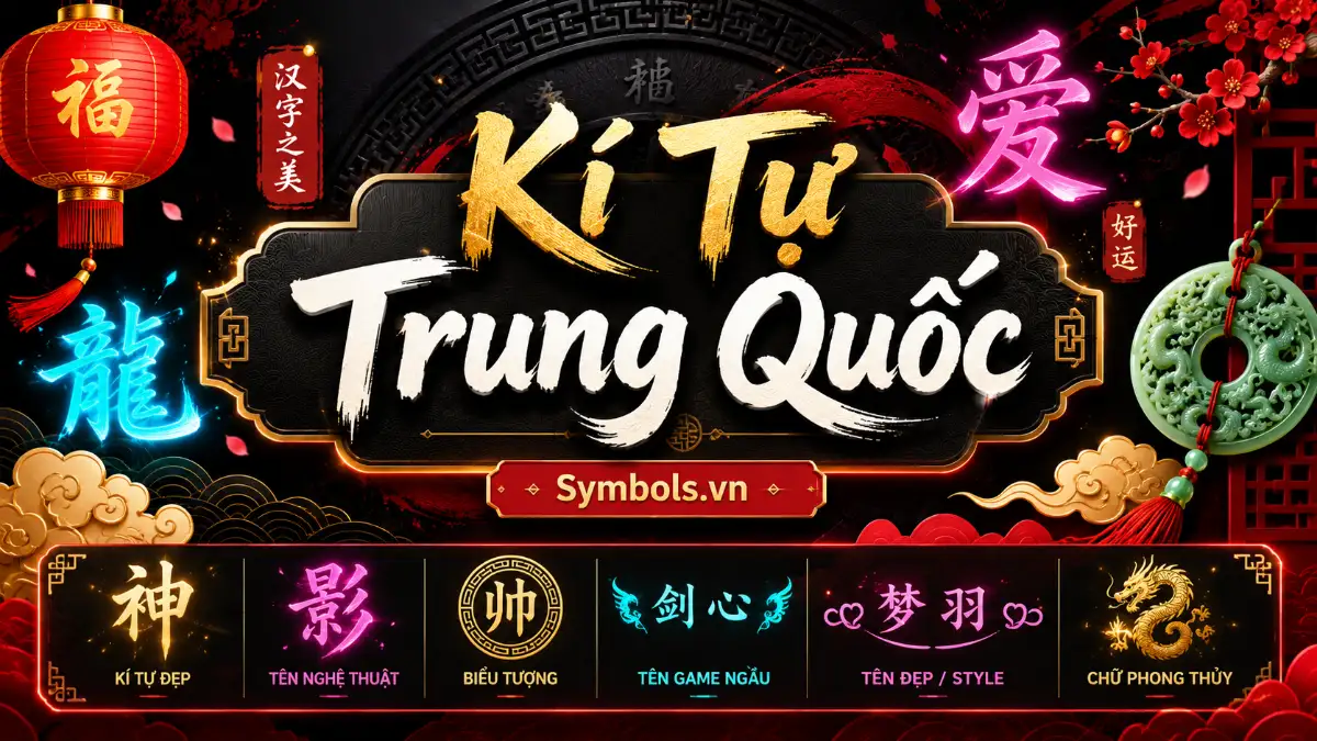 Kí Tự Trung Quốc