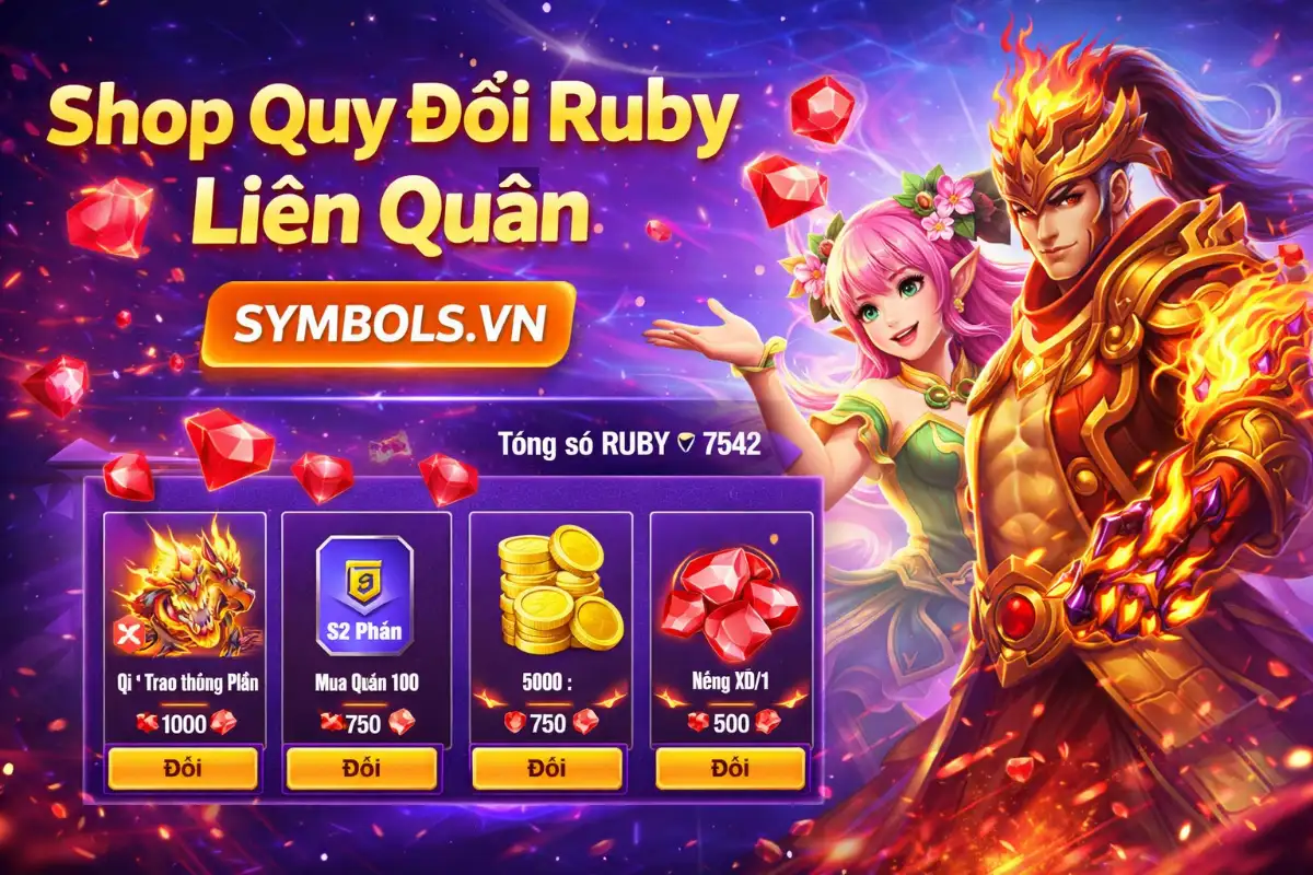 Shop Quy Đổi Ruby Liên Quân