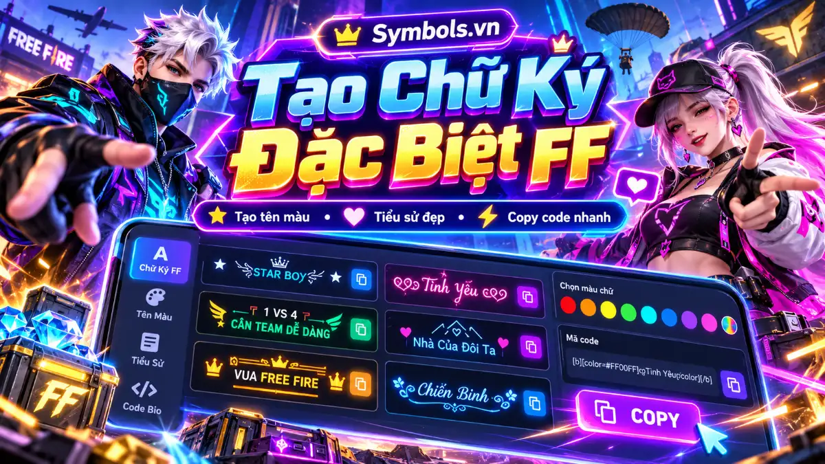 Tạo Chữ Ký Đặc Biệt FF