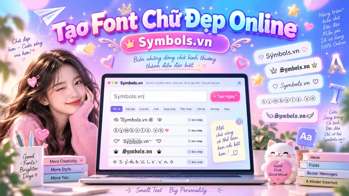 Tạo Font Chữ Đẹp