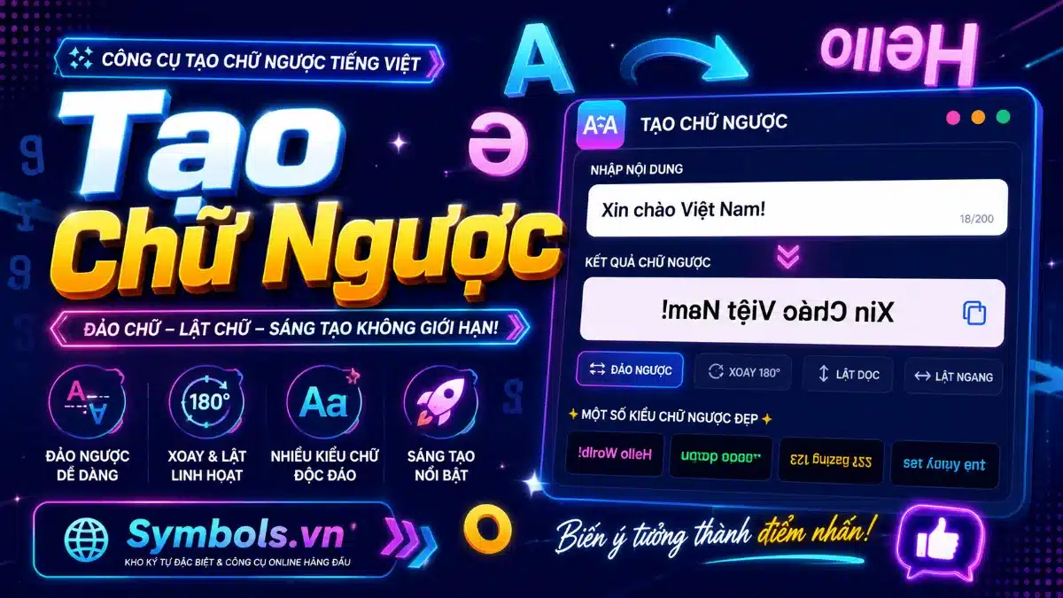 Viết Chữ Ngược
