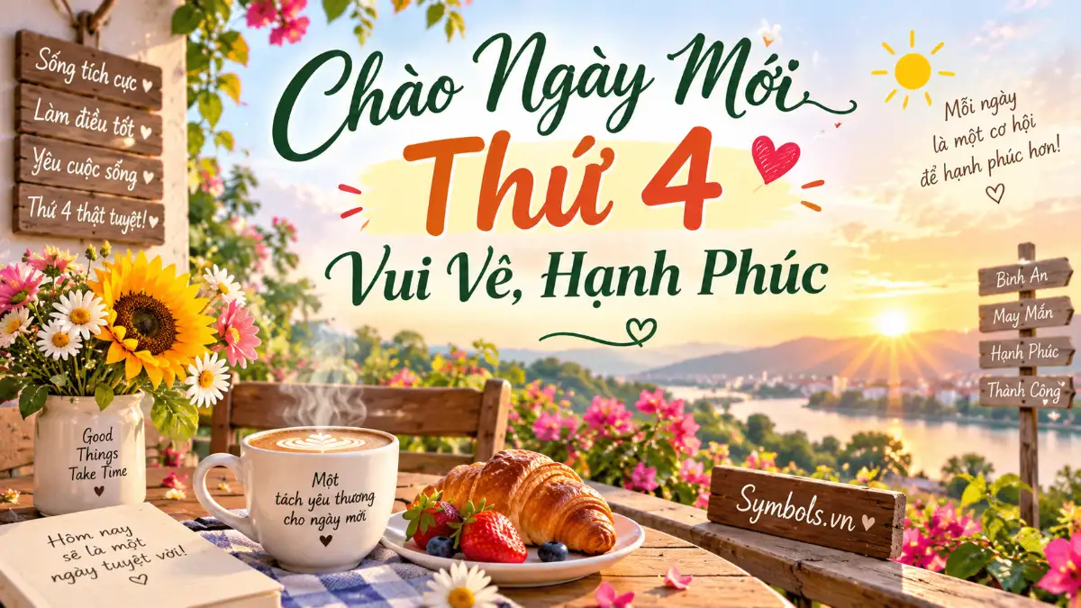 Hình Chúc Thứ 4 Đẹp