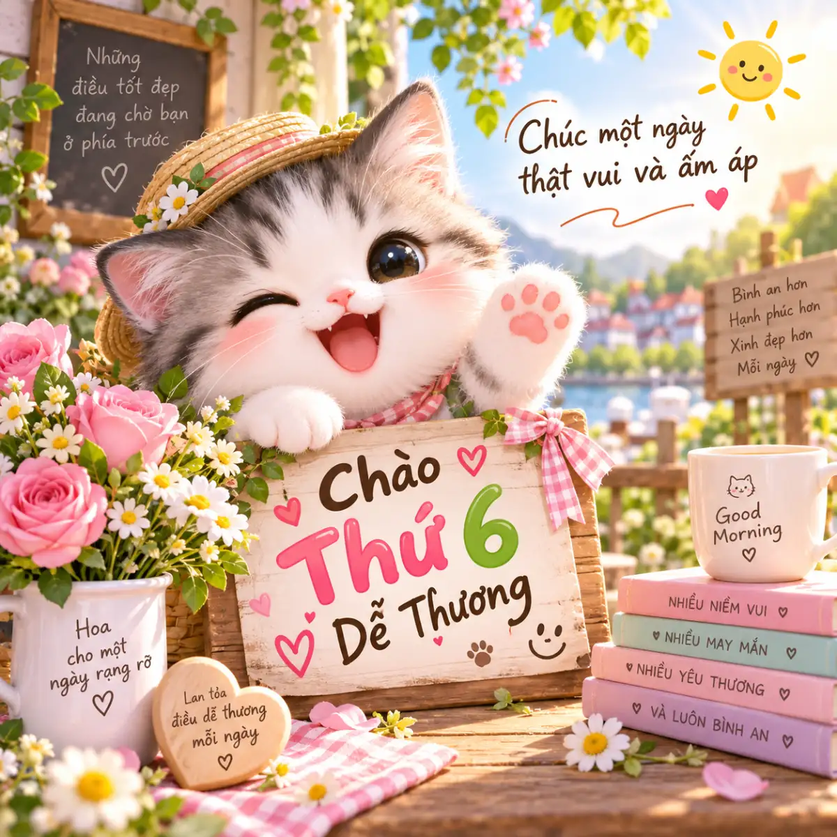 Hình ảnh chào thứ 6 dễ thương