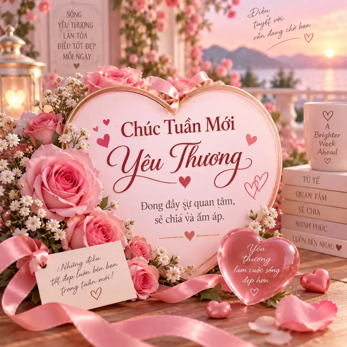 Hình ảnh chúc đầu tuần cho người yêu