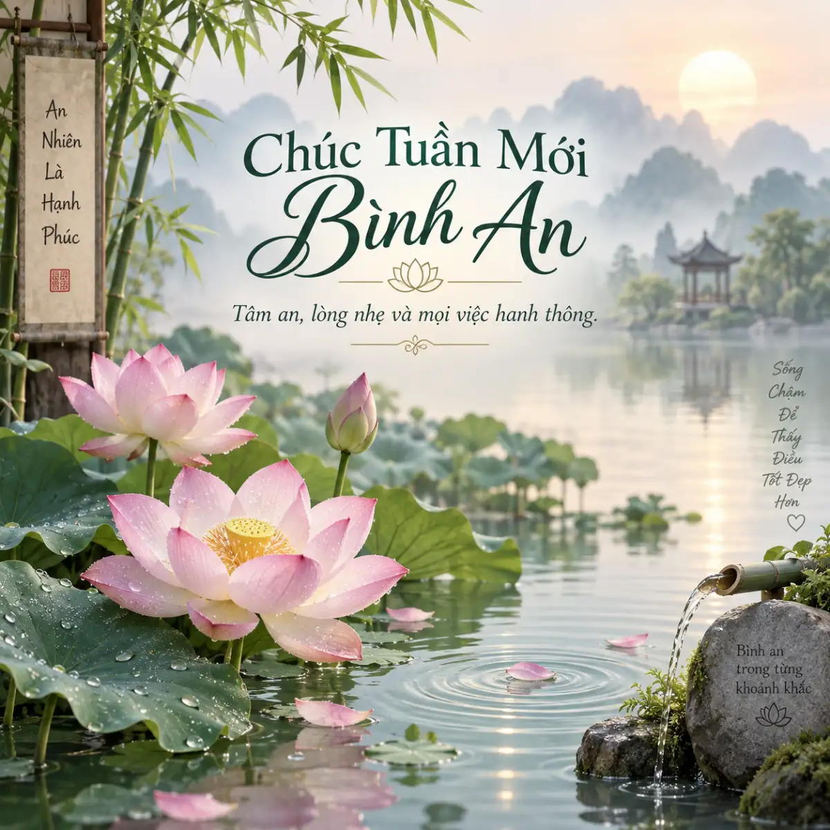 Hình ảnh chúc tuần mới bình an