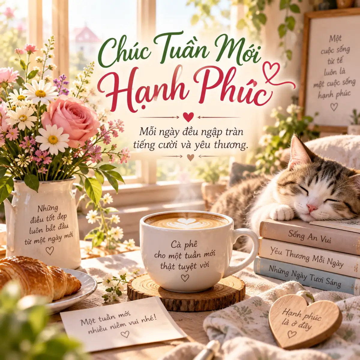 Hình chúc đầu tuần hạnh phúc