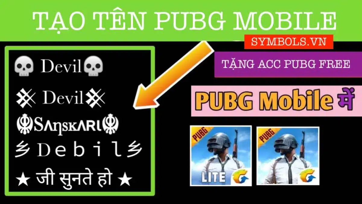 Tạo Tên Pubg