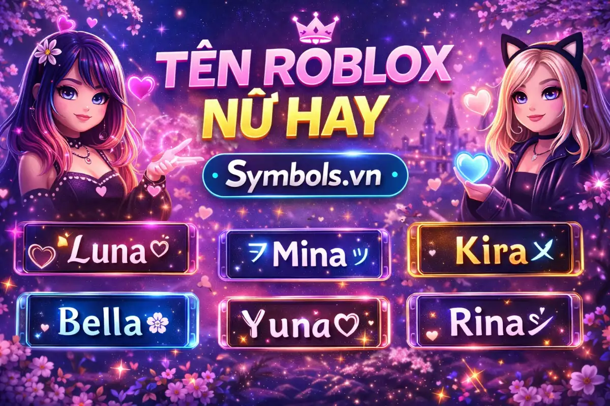 Tên Roblox Cho Nữ