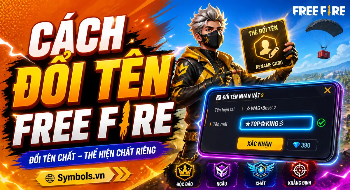 Cách Đổi Tên Free Fire